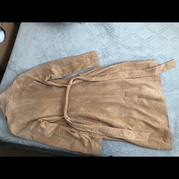 Long suede coat - Picture 3 of 4